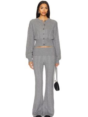 Lovers and Friends x Emily Gemma Bessie Cardigan in Grey